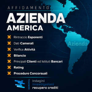 Affidamento Azienda America per verifica imprese USA e canadesi Europol Investigazioni