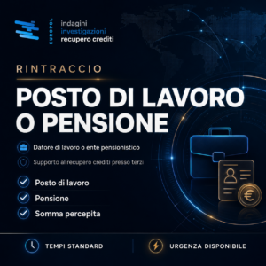 rintraccio posto lavoro pensione