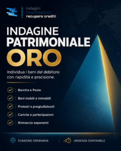 indagine patrimoniale oro