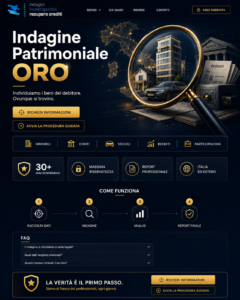 indagine patrimoniale oro
