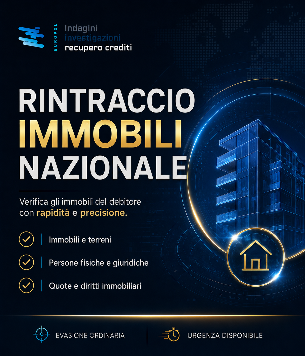 rintraccio immobili nazionali