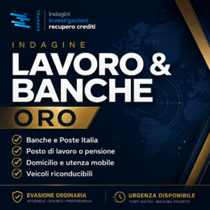INDAGINE LAVORO E BANCHE ORO